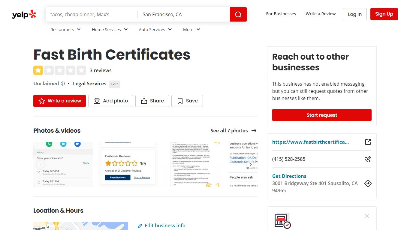 FAST BIRTH CERTIFICATES - Legal Services - Yelp